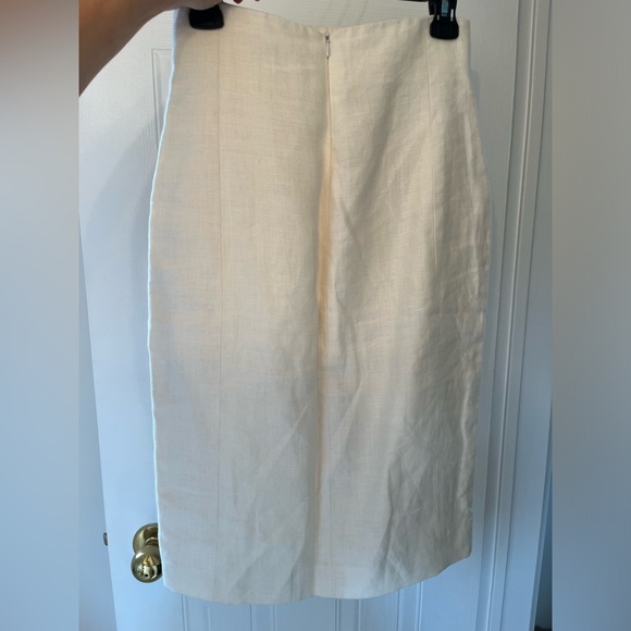 Natural Linen Skirt - Picture 3 of 11